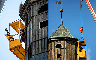 Zegar na wieży kościelnej w Piszu znów będzie odmierzał czas